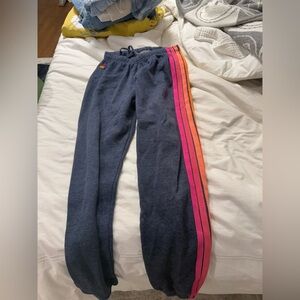 Aviator nation stripe sweatpants size XS